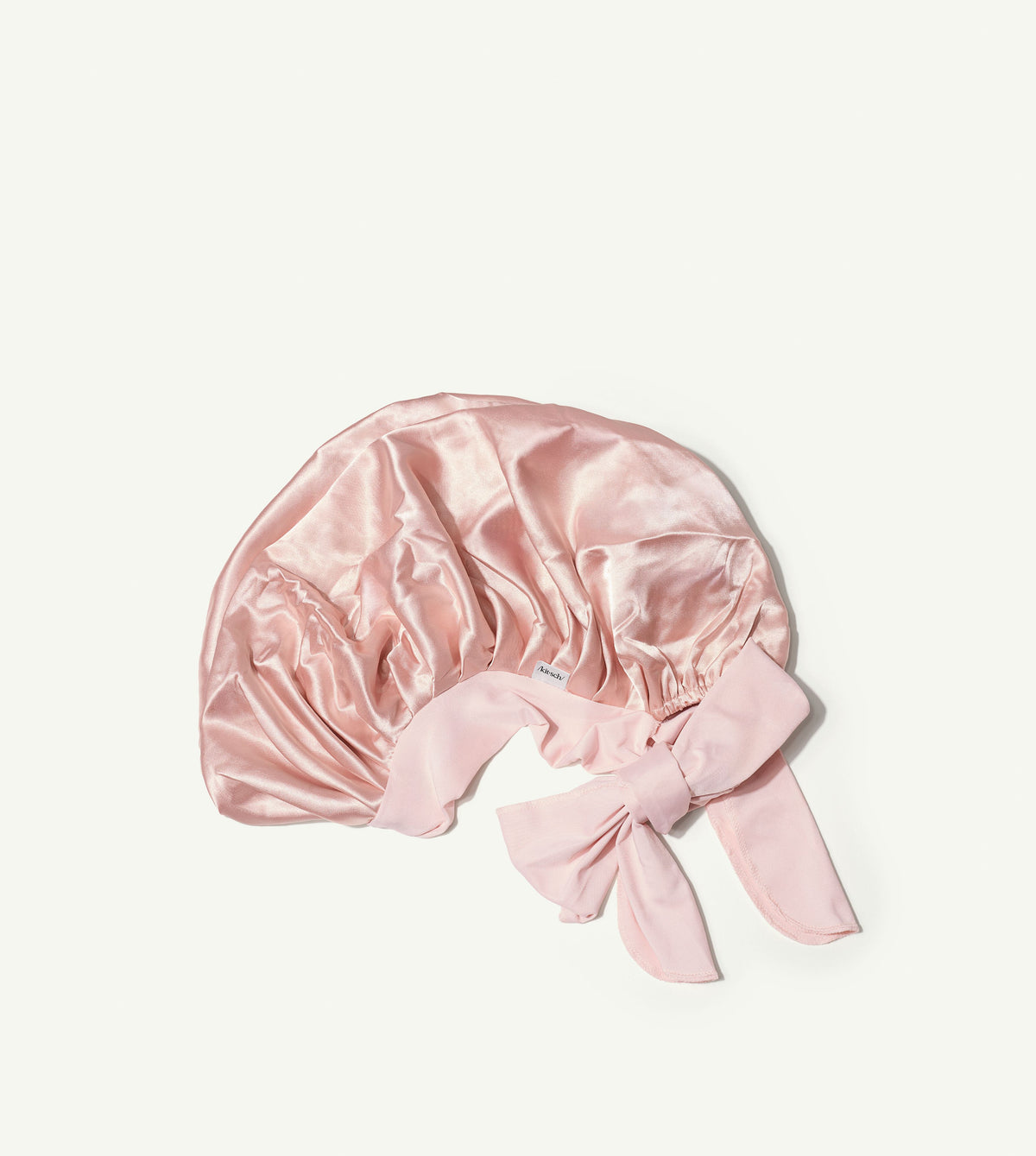 Bonnet réglable en satin surdimensionné