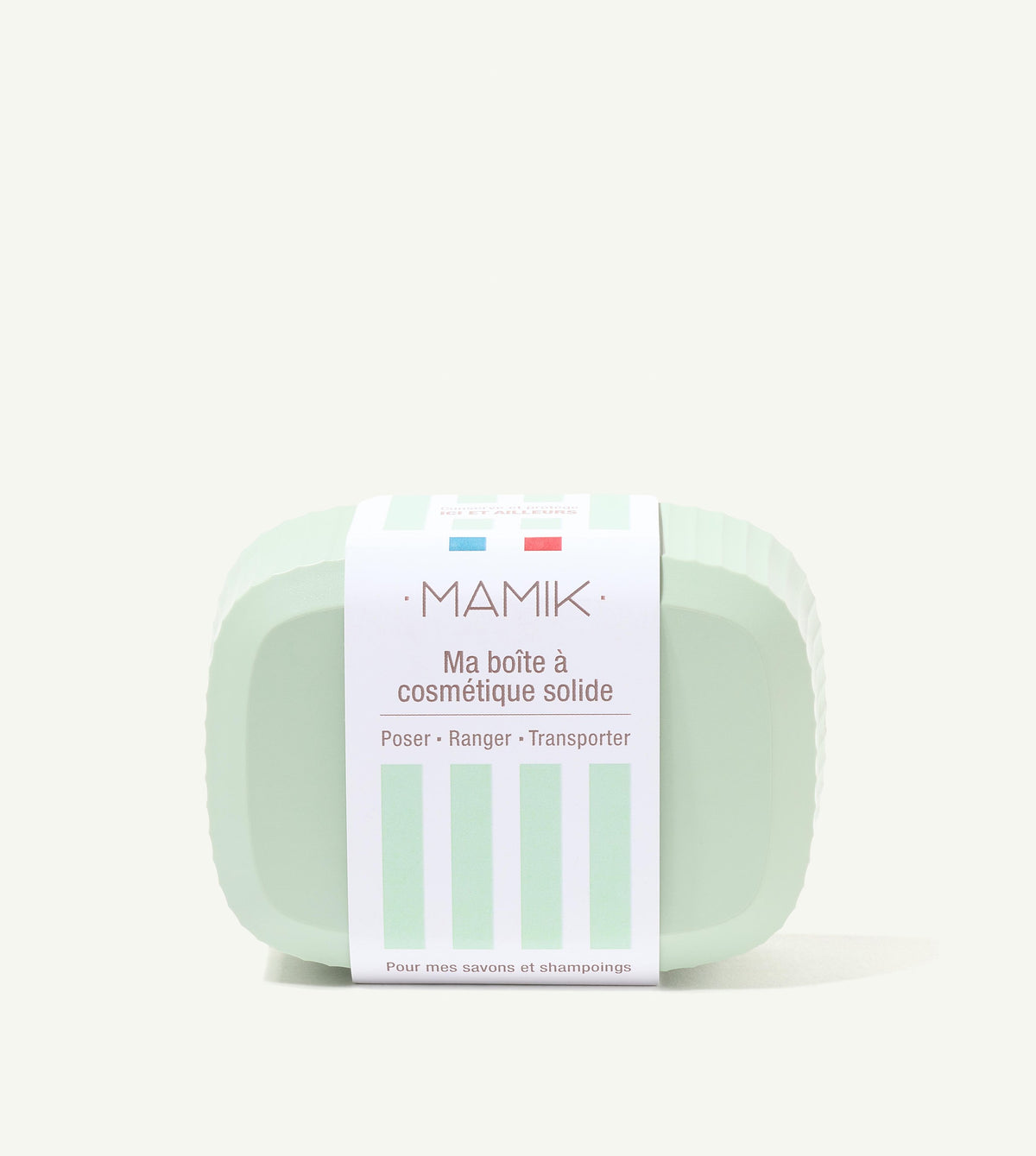 Boite à savon minimaliste vert tilleul